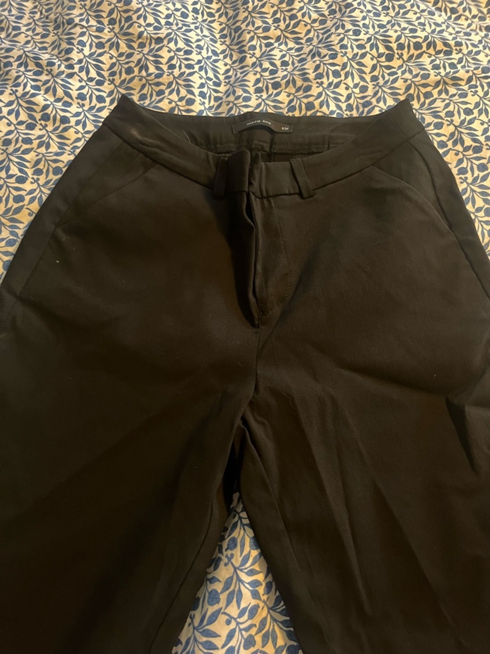 Women's Straight Leg Black Dress Pants - Tailored Workwear